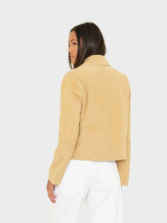 Lederjacke Marianne in Fawn