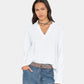 Longsleeve Spalding Tee in White