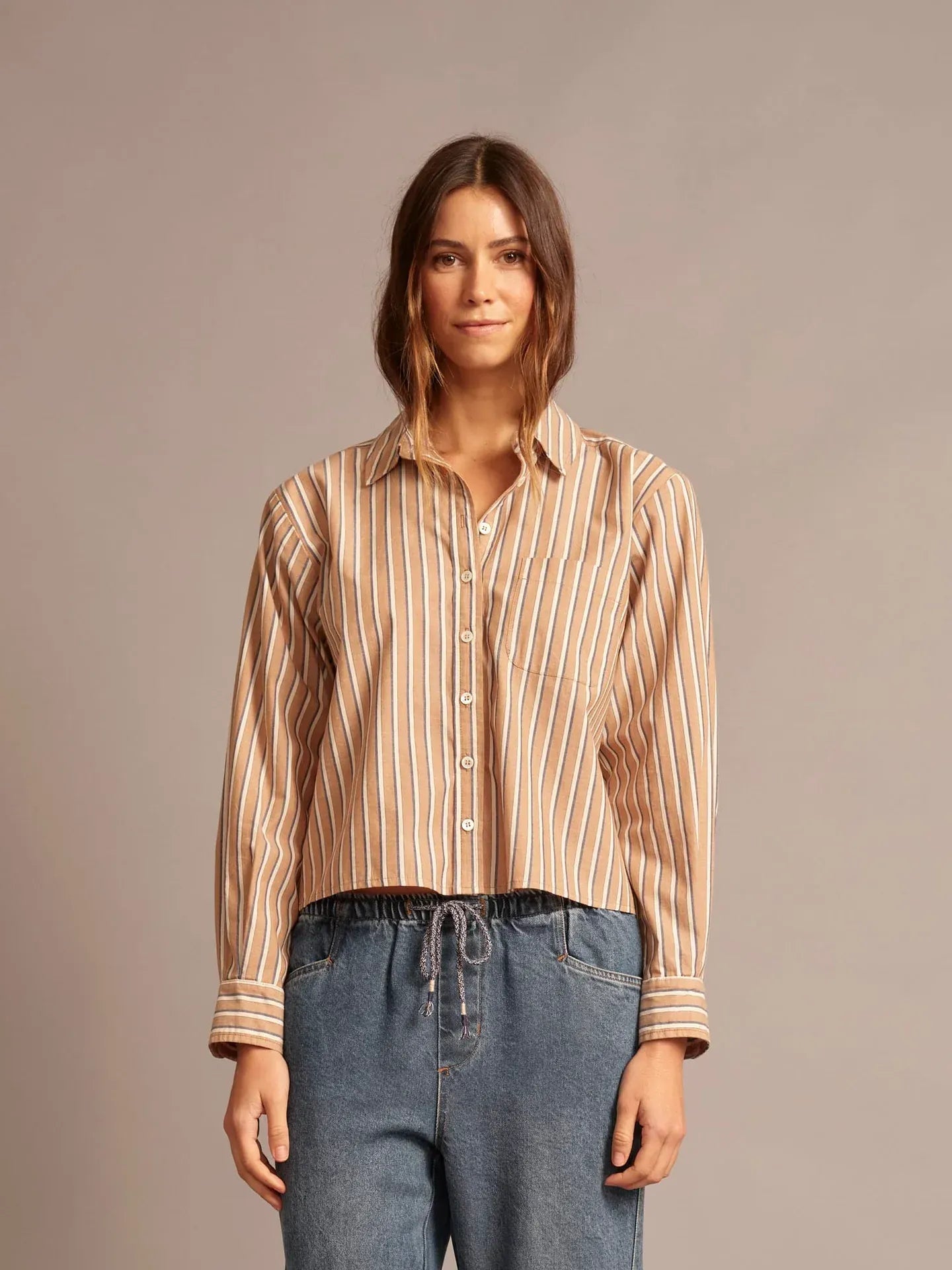 Shirt Wyler in Hickory Navy