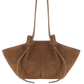 Tasche Large Mochi Suede in Cognac