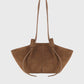 Tasche Large Mochi Suede in Cognac