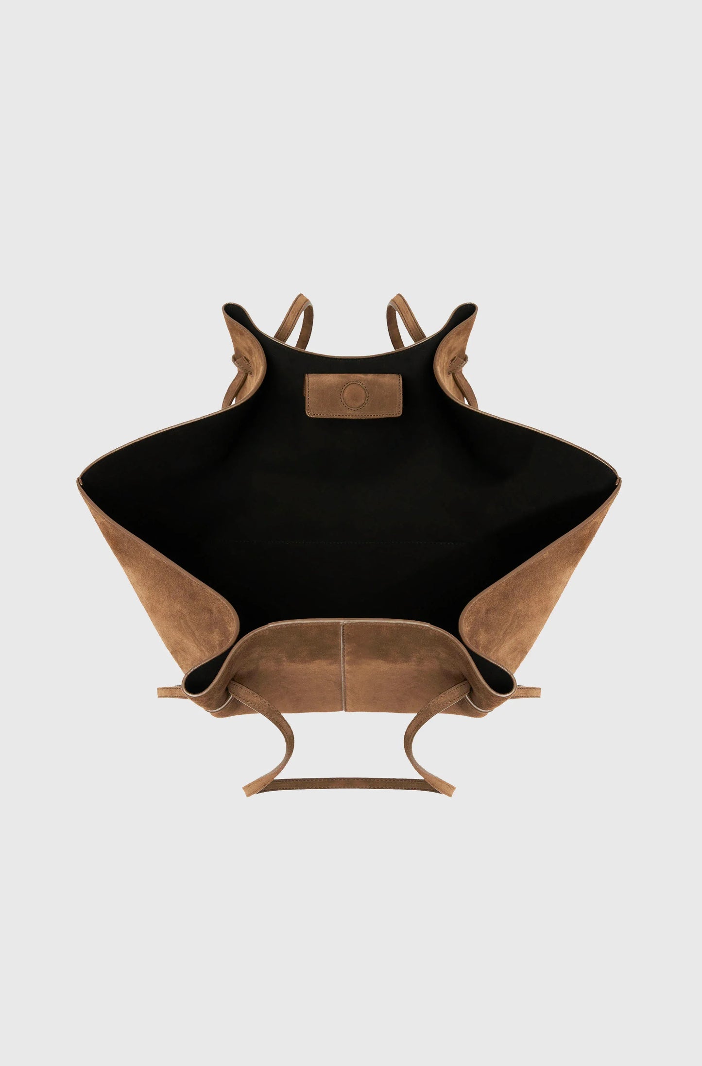 Tasche Large Mochi Suede in Cognac