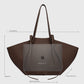 Tasche Large Mochi Suede in Cognac