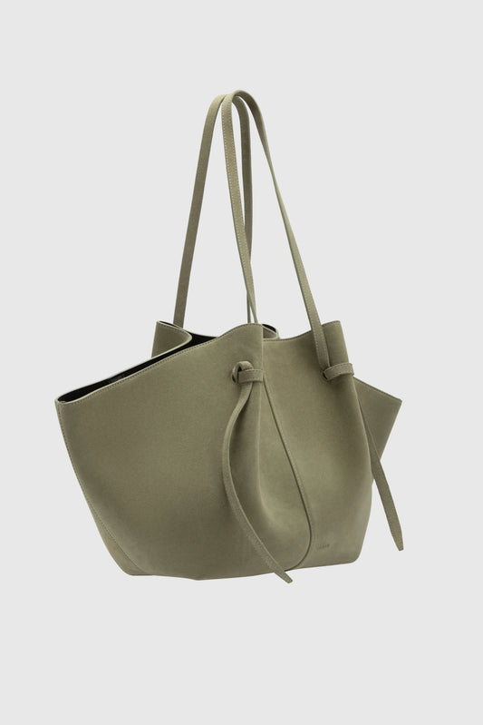 Tasche Large Mochi Suede in Olive