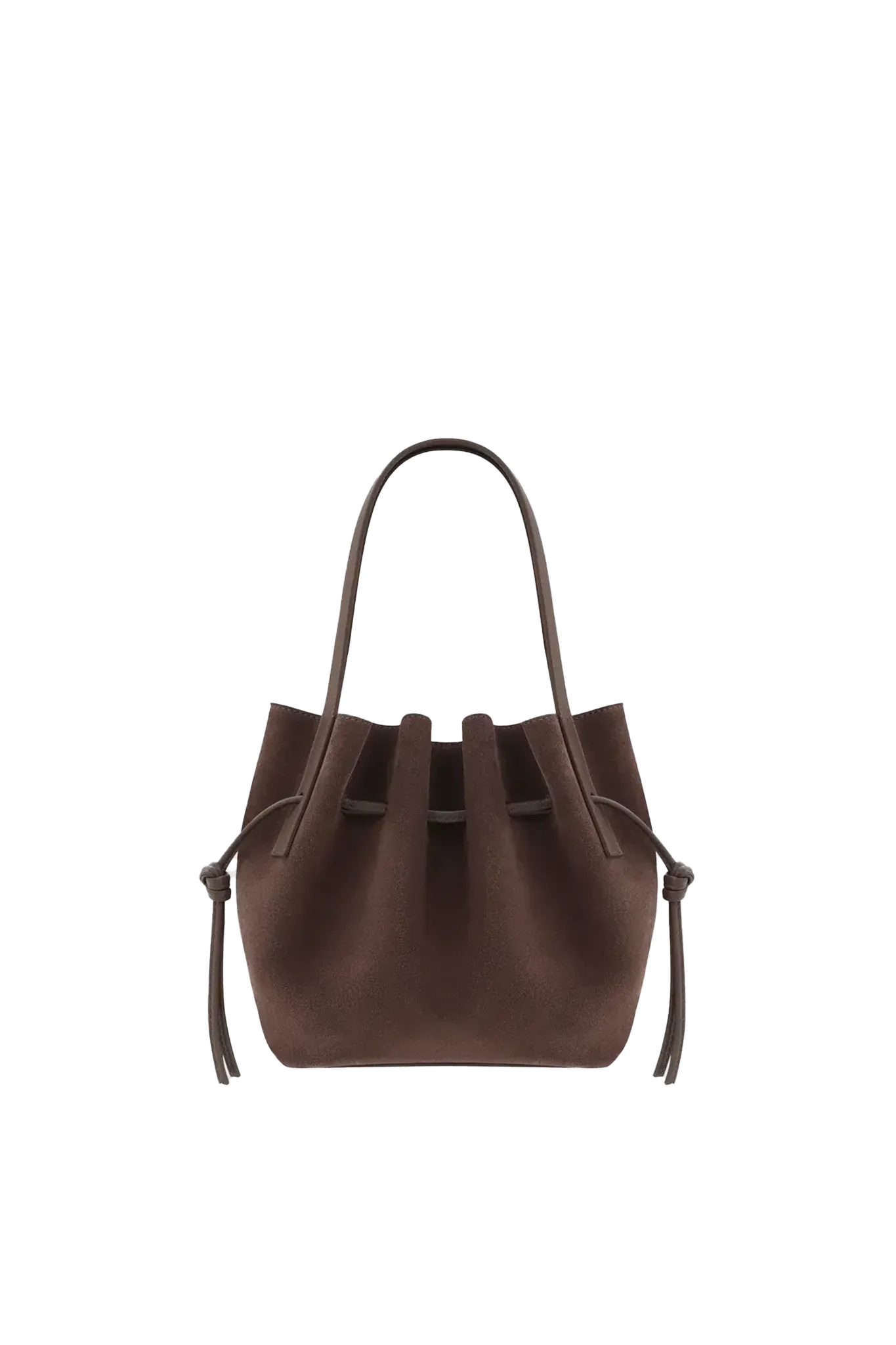 Tasche Mini Scallop Tote in Nutmeg Suede
