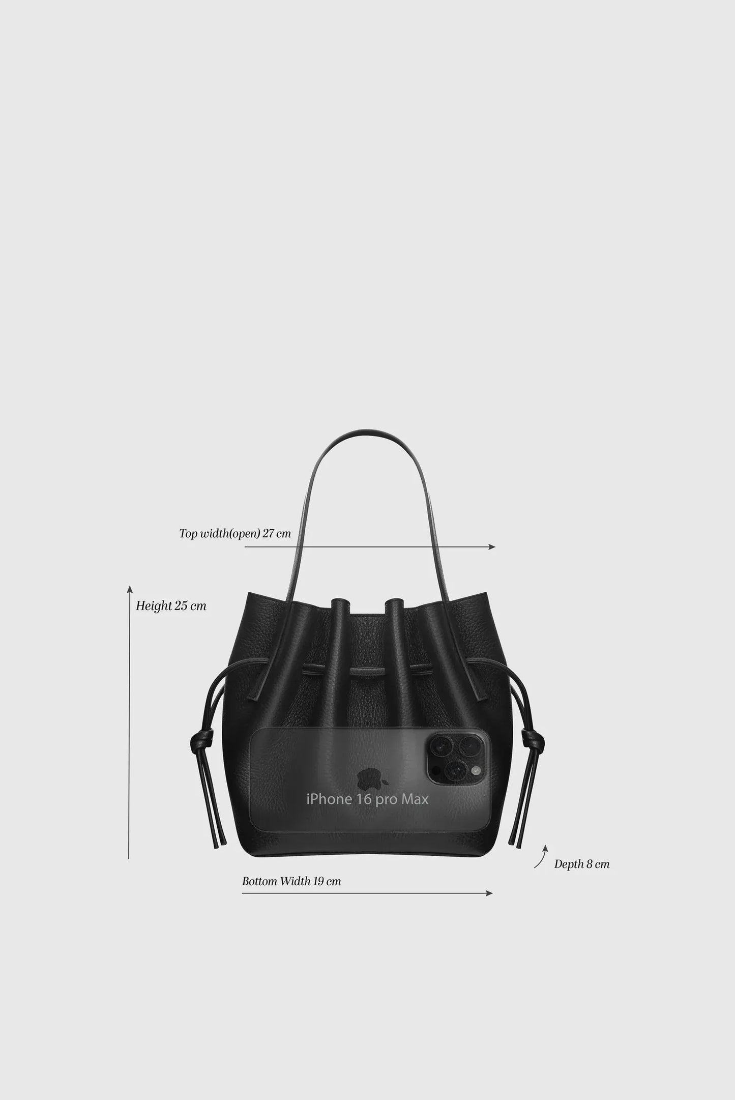 Tasche Mini Scallop Tote in Nutmeg Suede