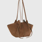 Tasche Mochi Suede in Cognac