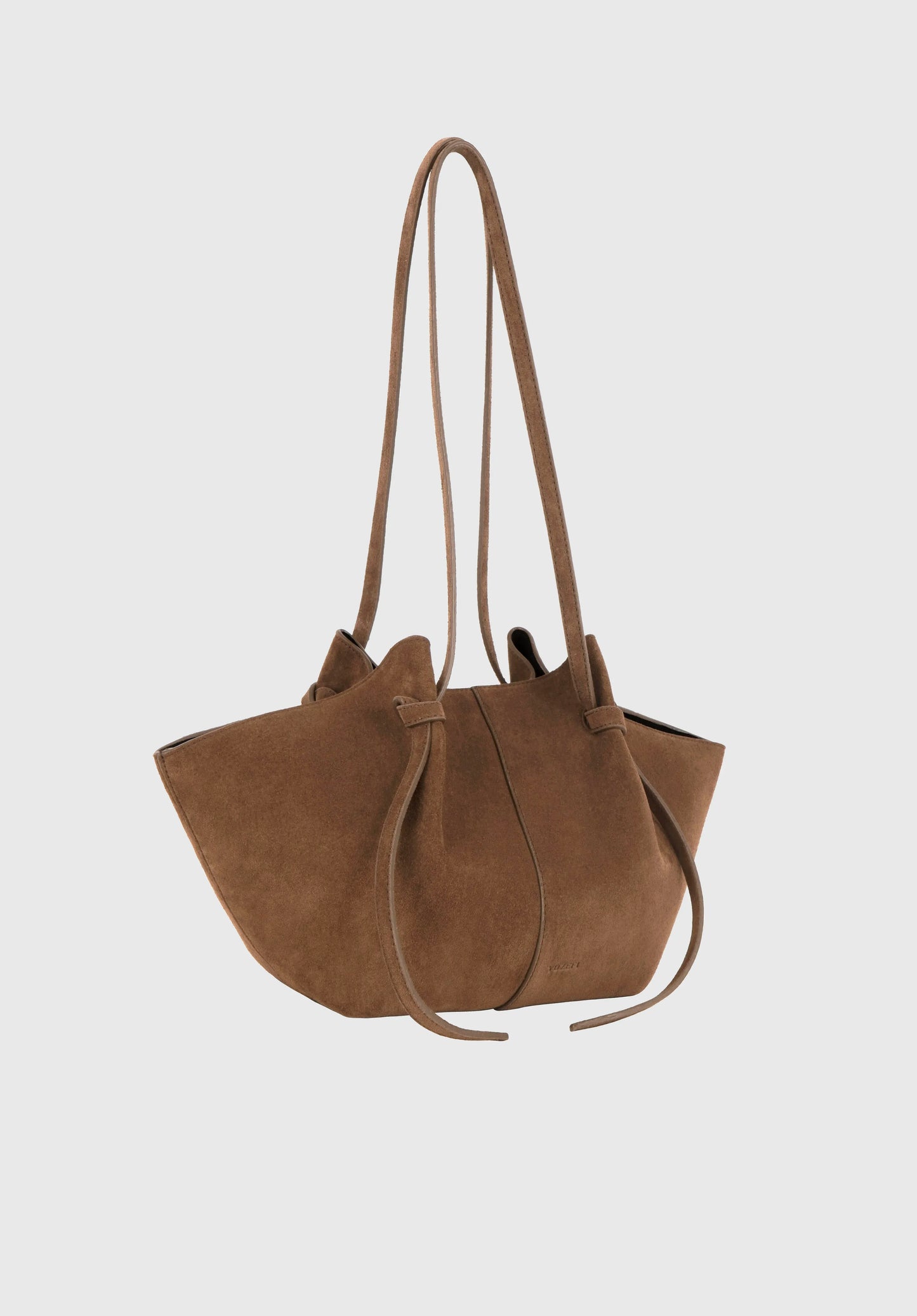 Tasche Mochi Suede in Cognac
