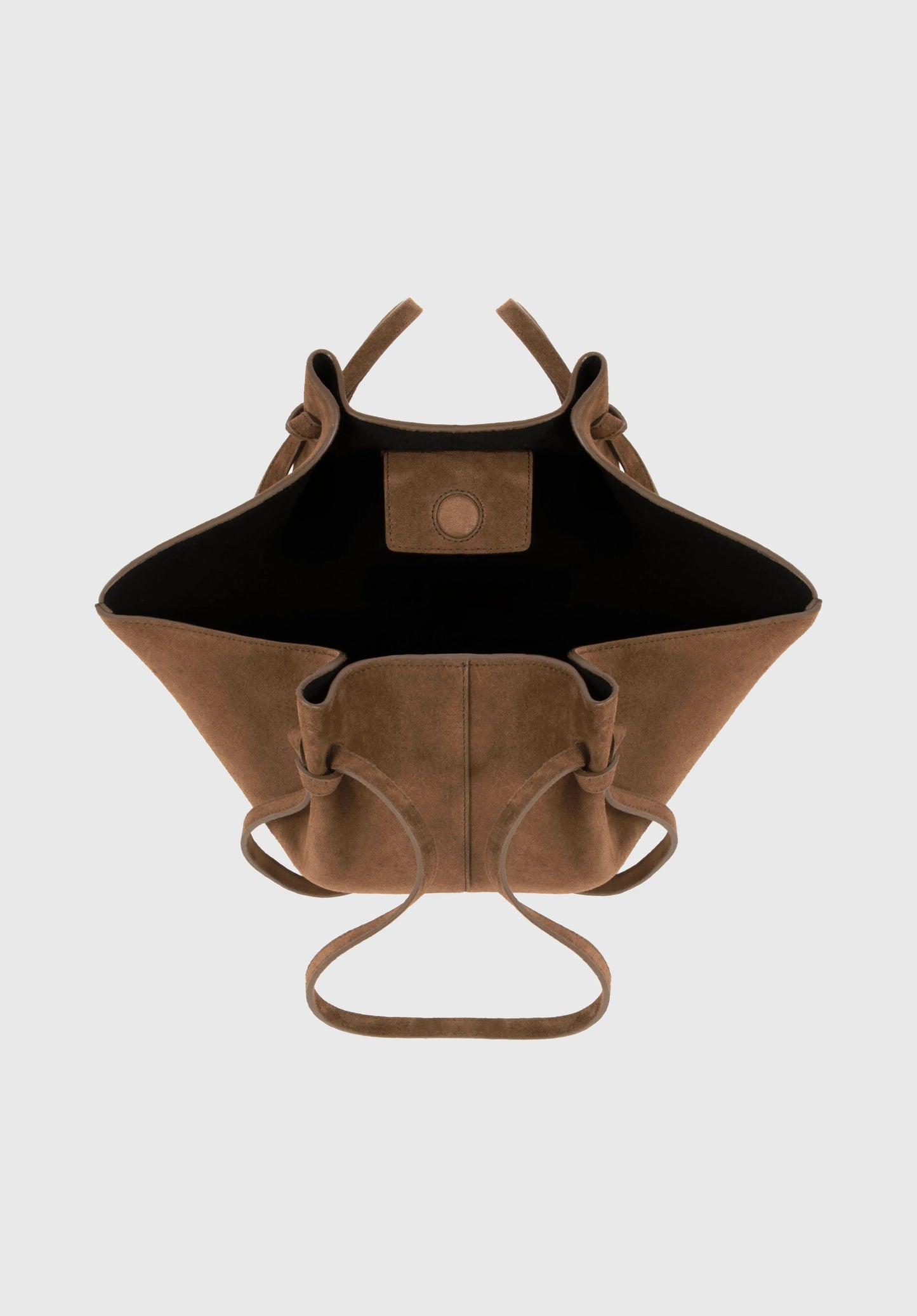 Tasche Mochi Suede in Cognac
