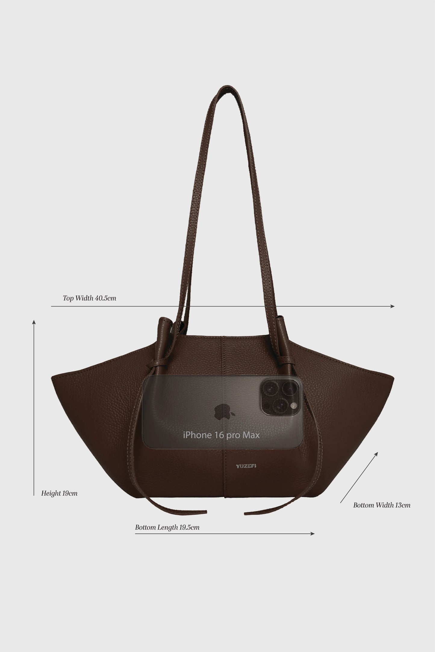 Tasche Mochi Suede in Cognac