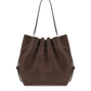 Tasche Scallop Tote in Nutmeg Suede