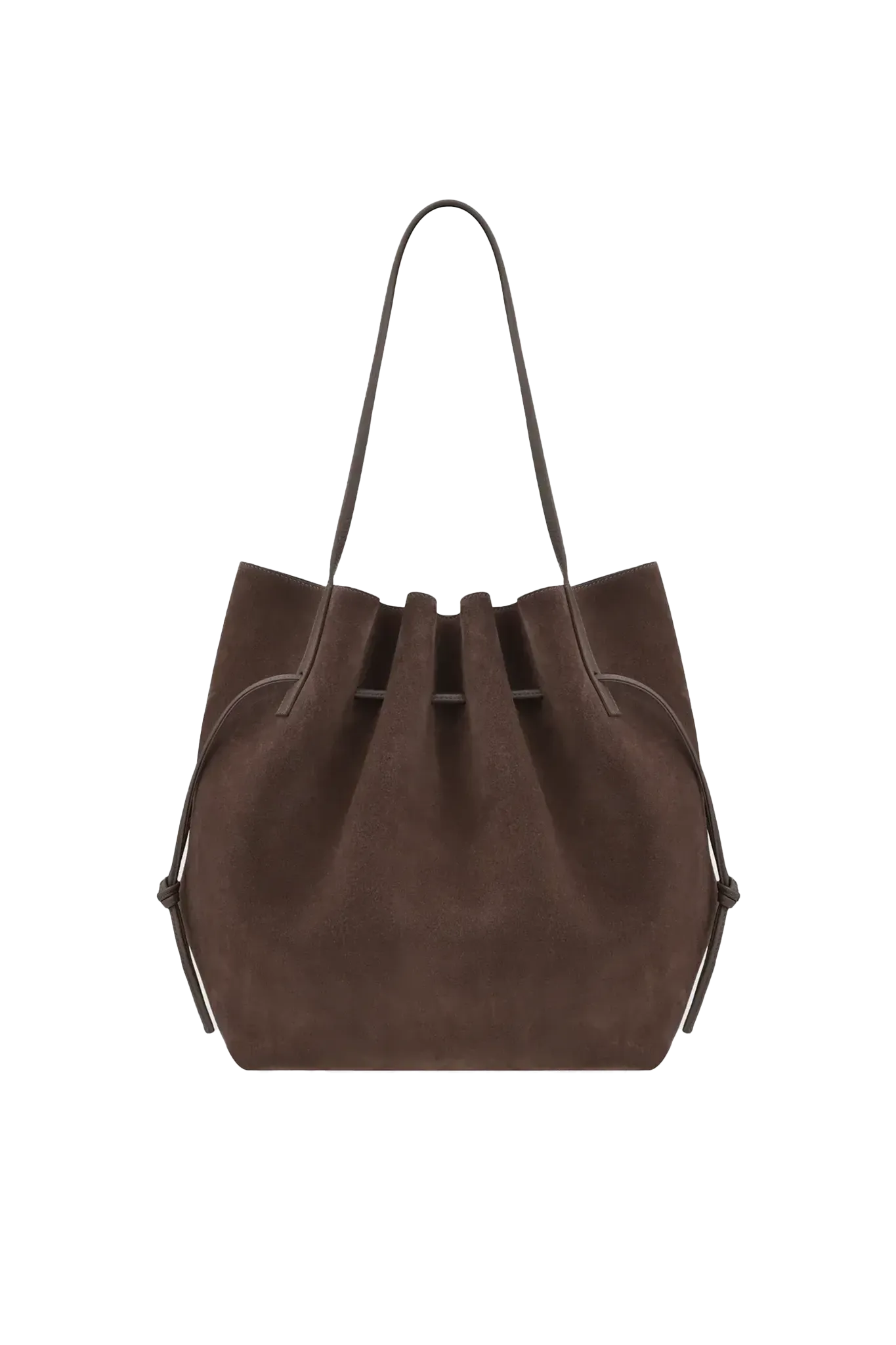 Tasche Scallop Tote in Nutmeg Suede