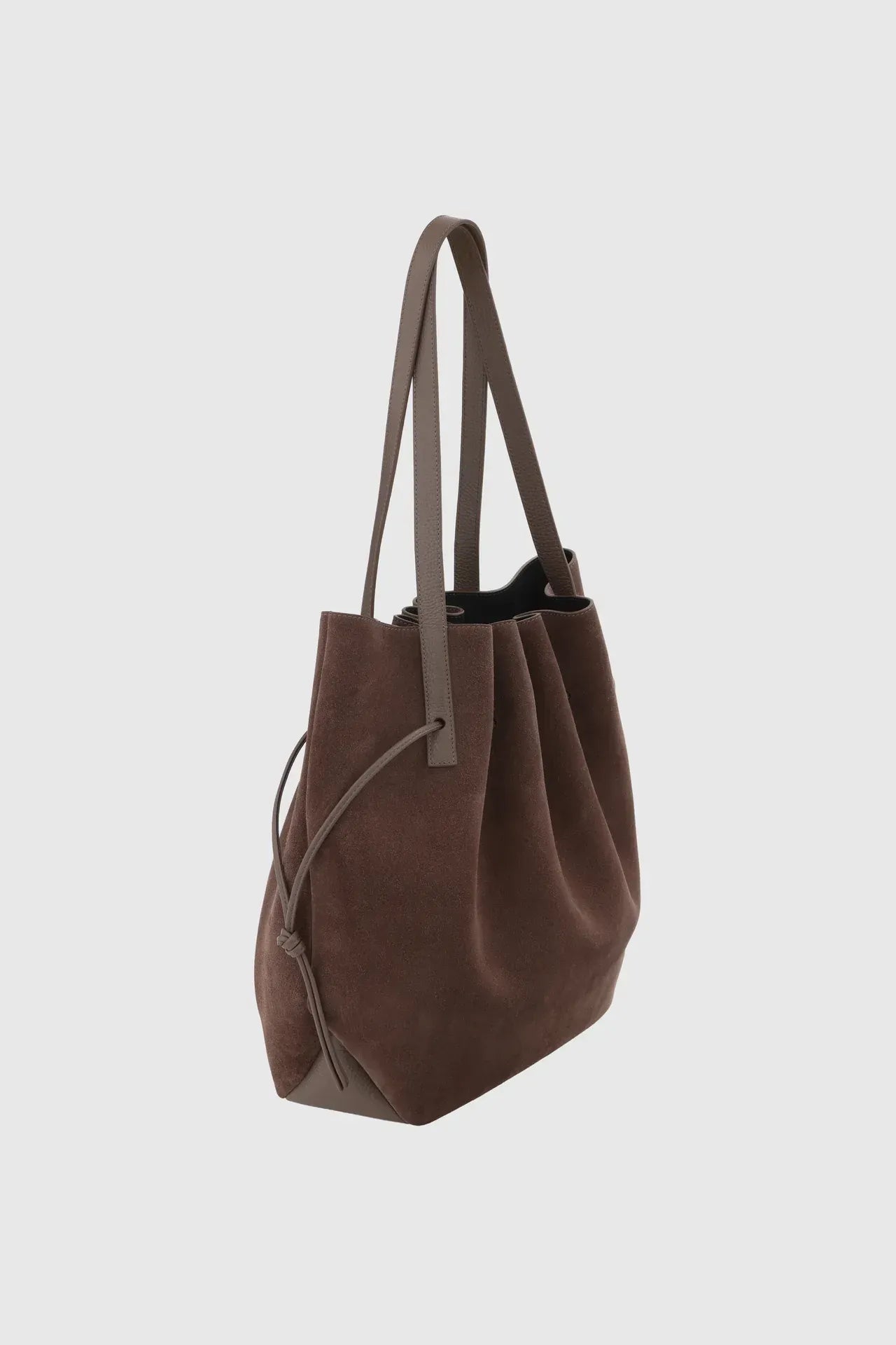 Tasche Scallop Tote in Nutmeg Suede