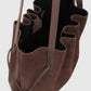 Tasche Scallop Tote in Nutmeg Suede