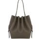 Tasche Scallop Tote in Taupe Pebble Grain Leather