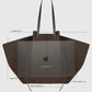 Tasche XL Mochi Woven Raffia in Fudge