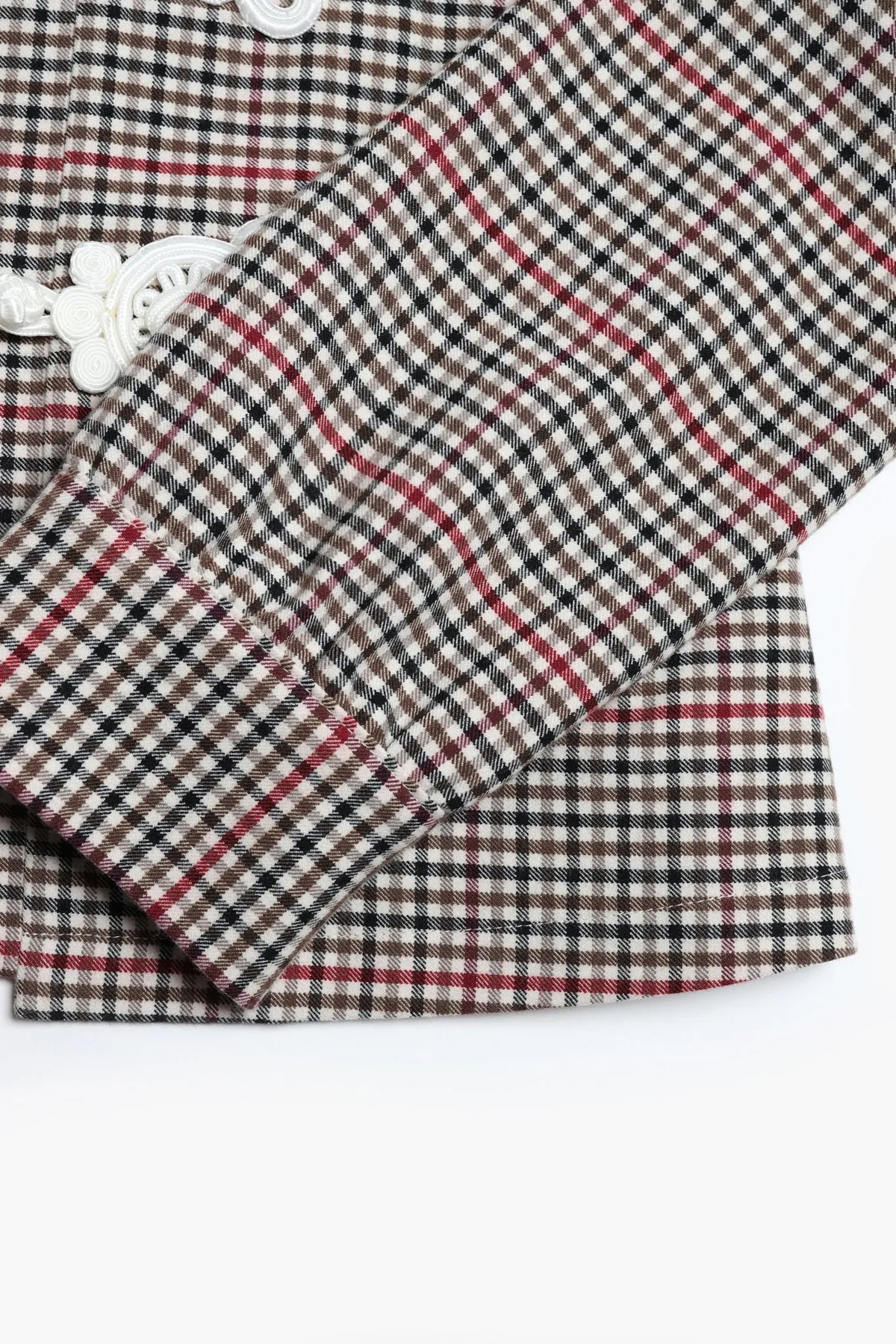 Bluse Caroline in Schwarz/Weiß/Rot