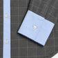 Bluse Eleonora in Grau/Blau
