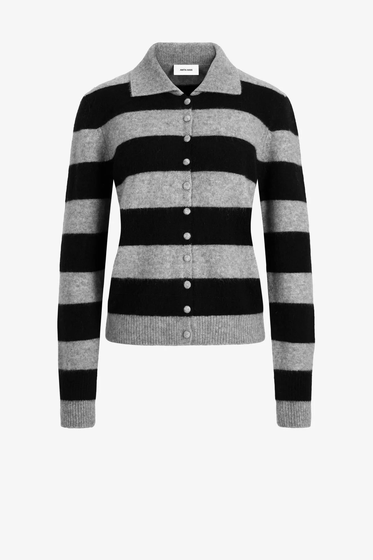 Cardigan Minnie in Grau/Schwarz
