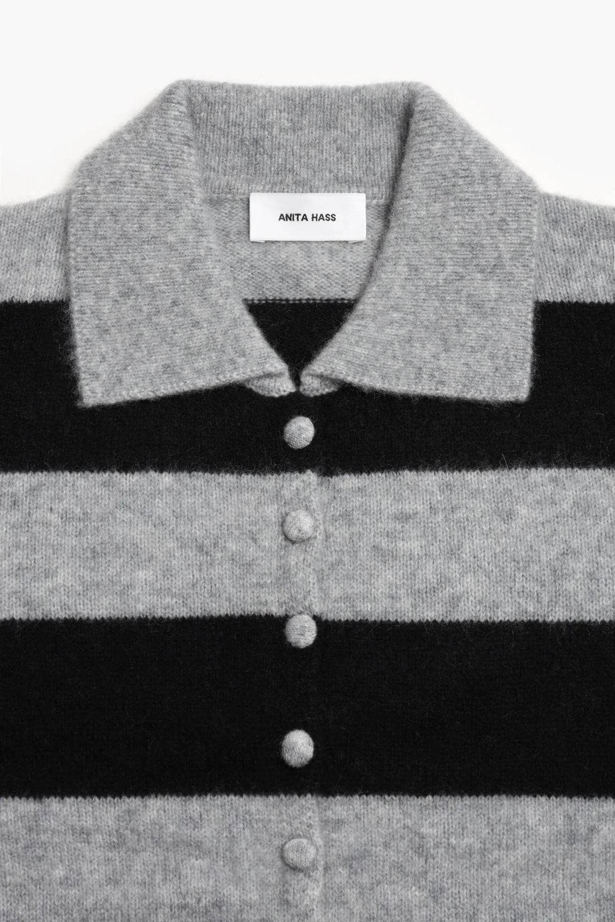 Cardigan Minnie in Grau/Schwarz