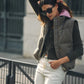 Cardigan Selma in Military/Candy