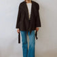 Fransenjacke Loretta in Coffee
