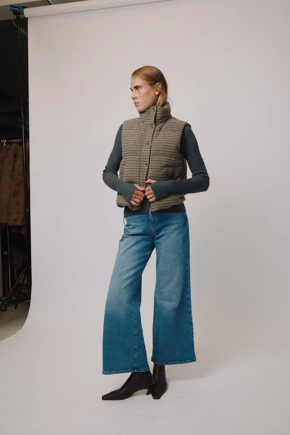 Jeans The Wide Leg in Mid Blue