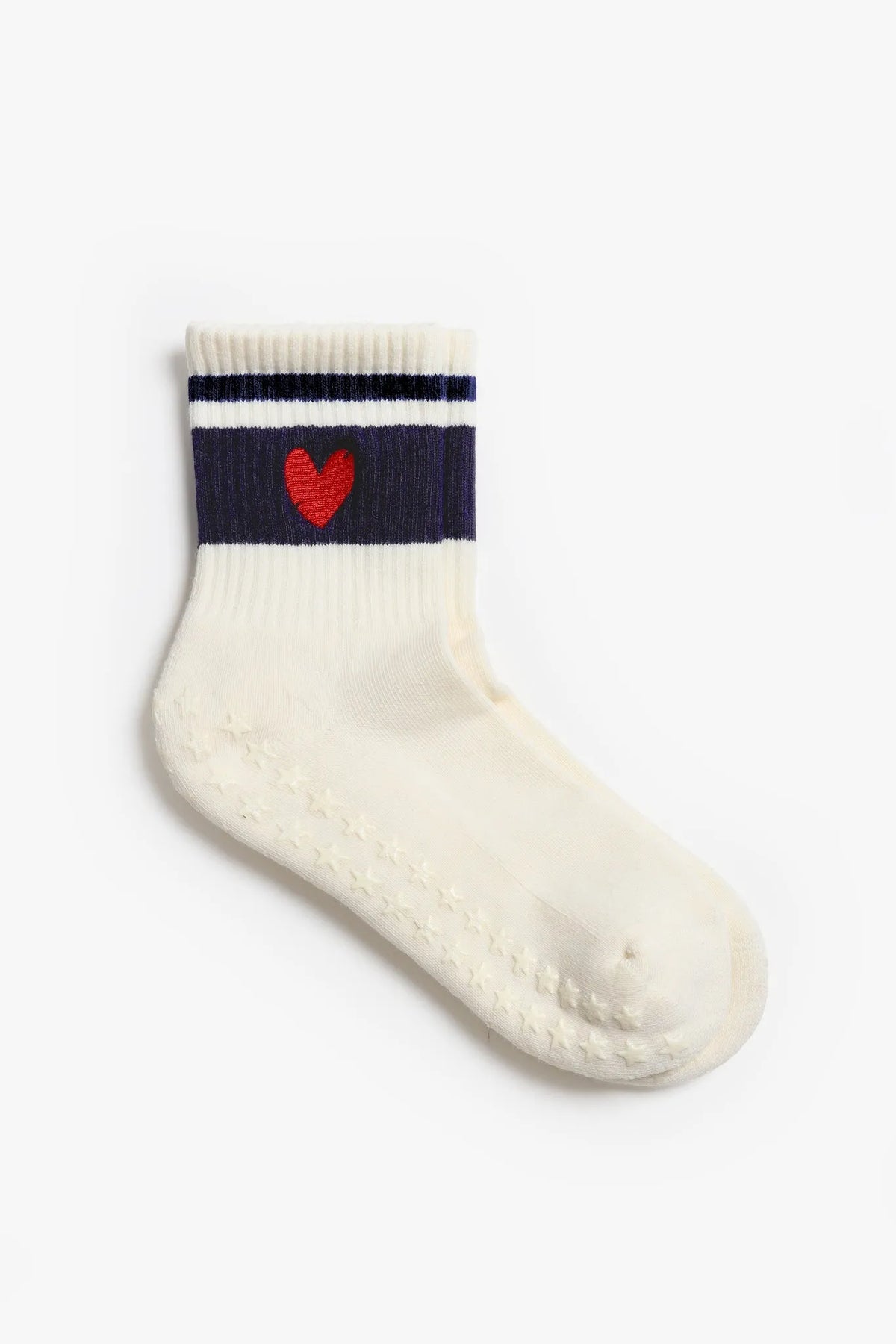 Pilates Socken Glow in Ivory/Navy