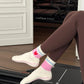 Pilates Socken Glow in Ivory/Pink