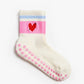 Pilates Socken Glow in Ivory/Pink