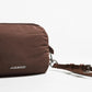 Pouch Heart in Braun Nylon