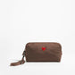 Pouch Heart in Braun Nylon