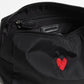 Pouch Heart in Schwarz Nylon