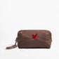 Pouch Heart Large in Braun Nylon
