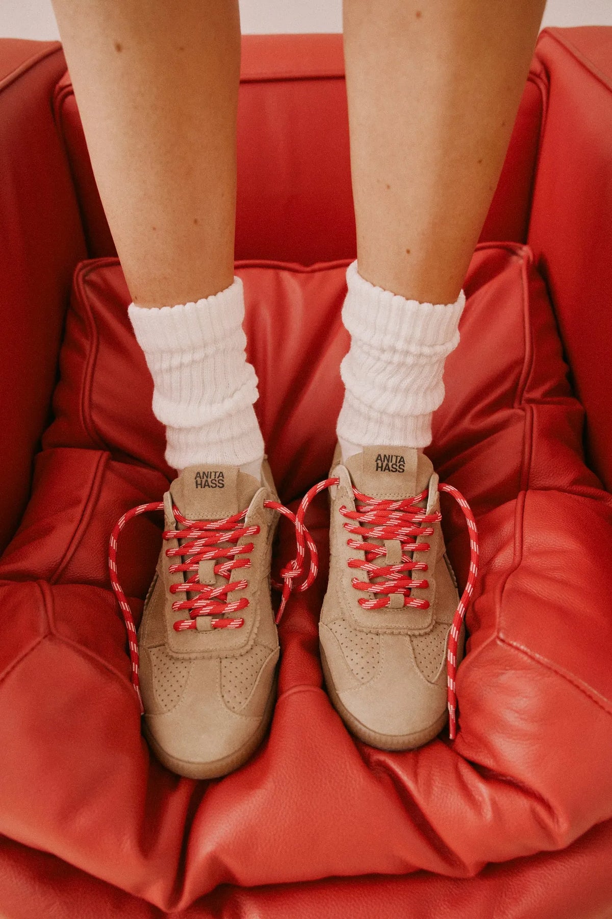 Sneaker Have You Ever in Taupe