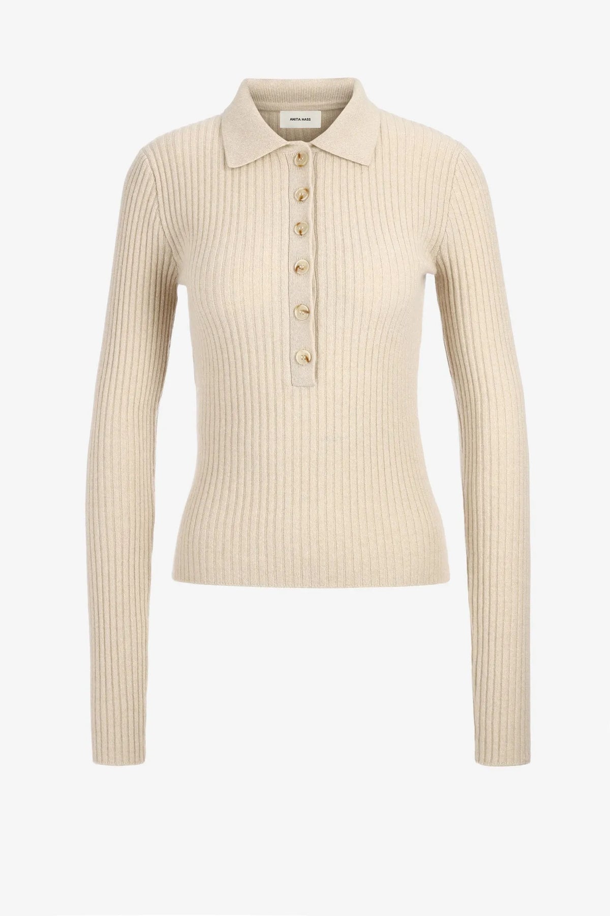 Strickpolo Abigail in Cream
