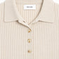 Strickpolo Abigail in Cream