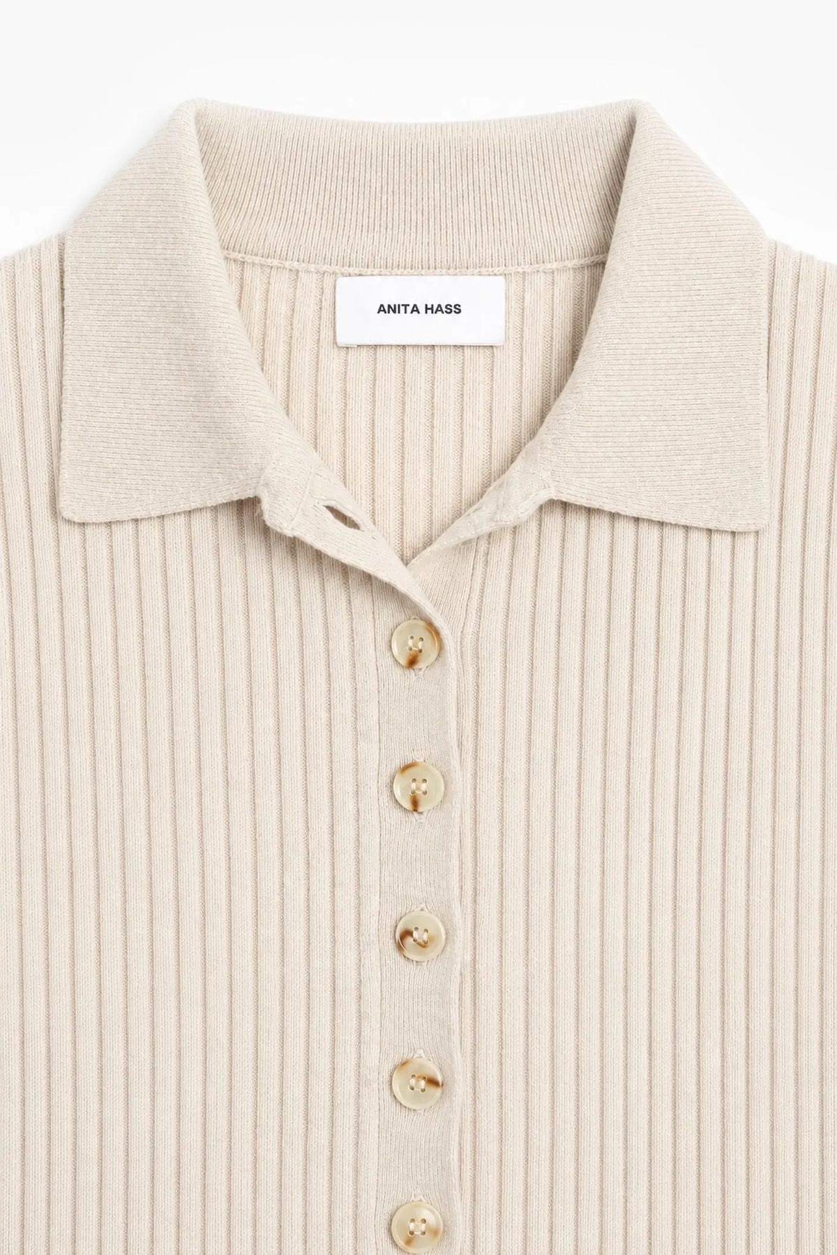 Strickpolo Abigail in Cream