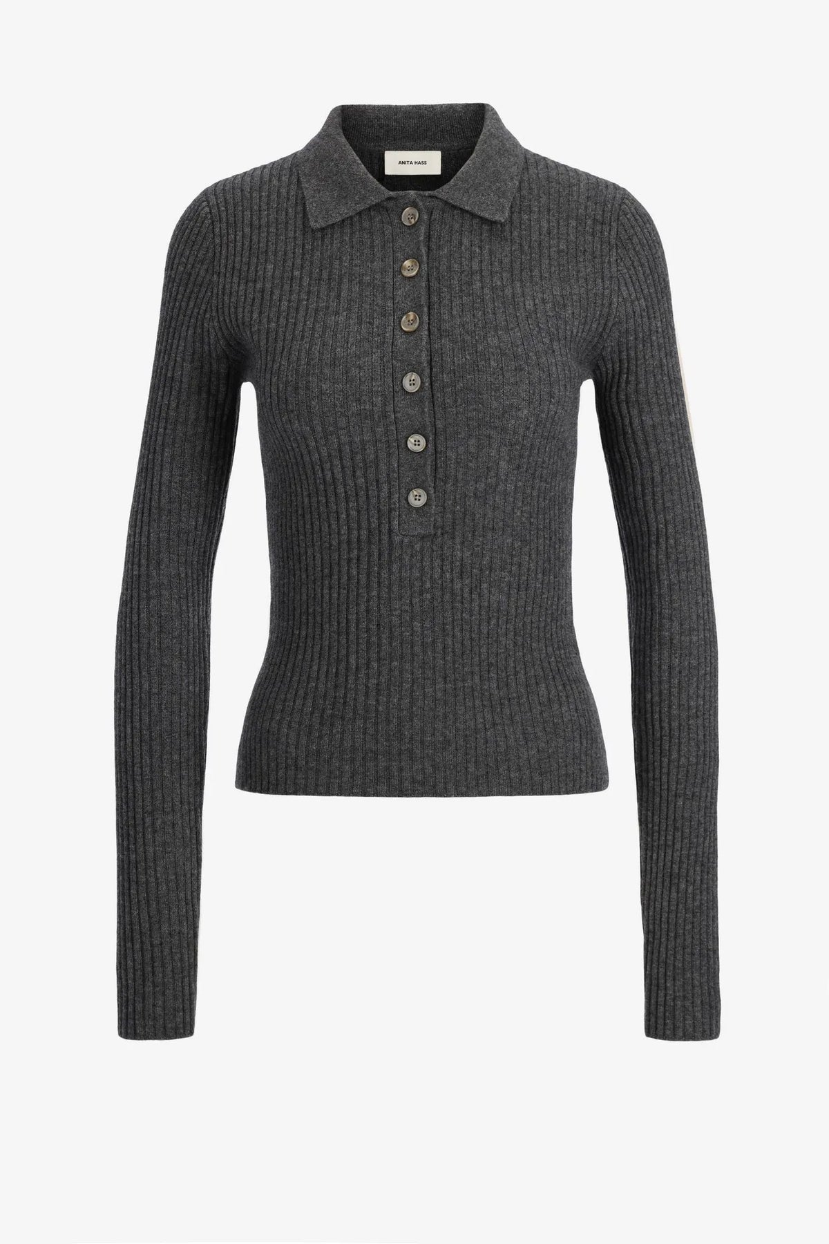 Strickpolo Abigail in Grau