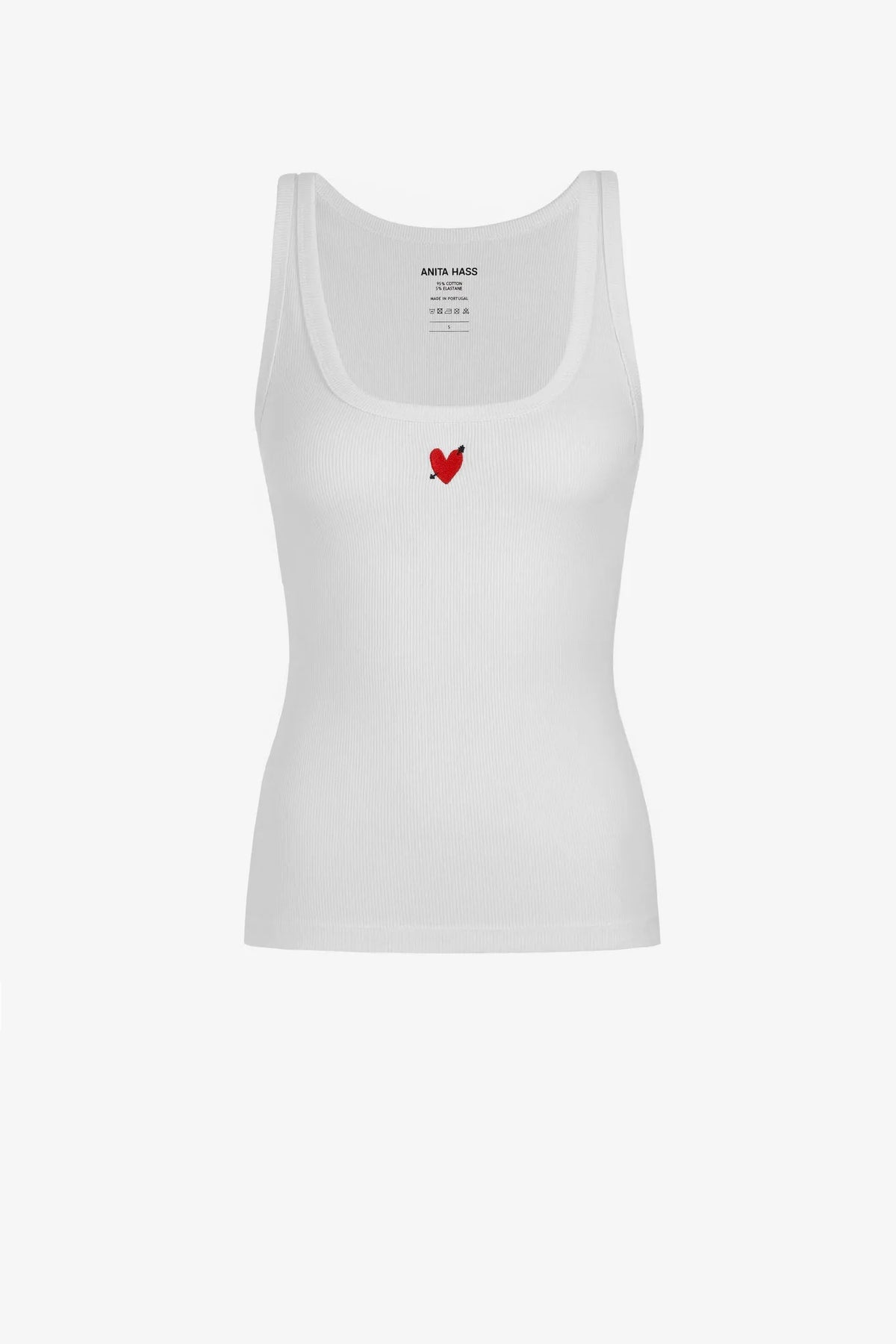 Tank Top Heart in Weiß