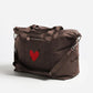 Tasche Heart in Braun Nylon