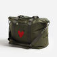 Tasche Heart in Oliv Nylon