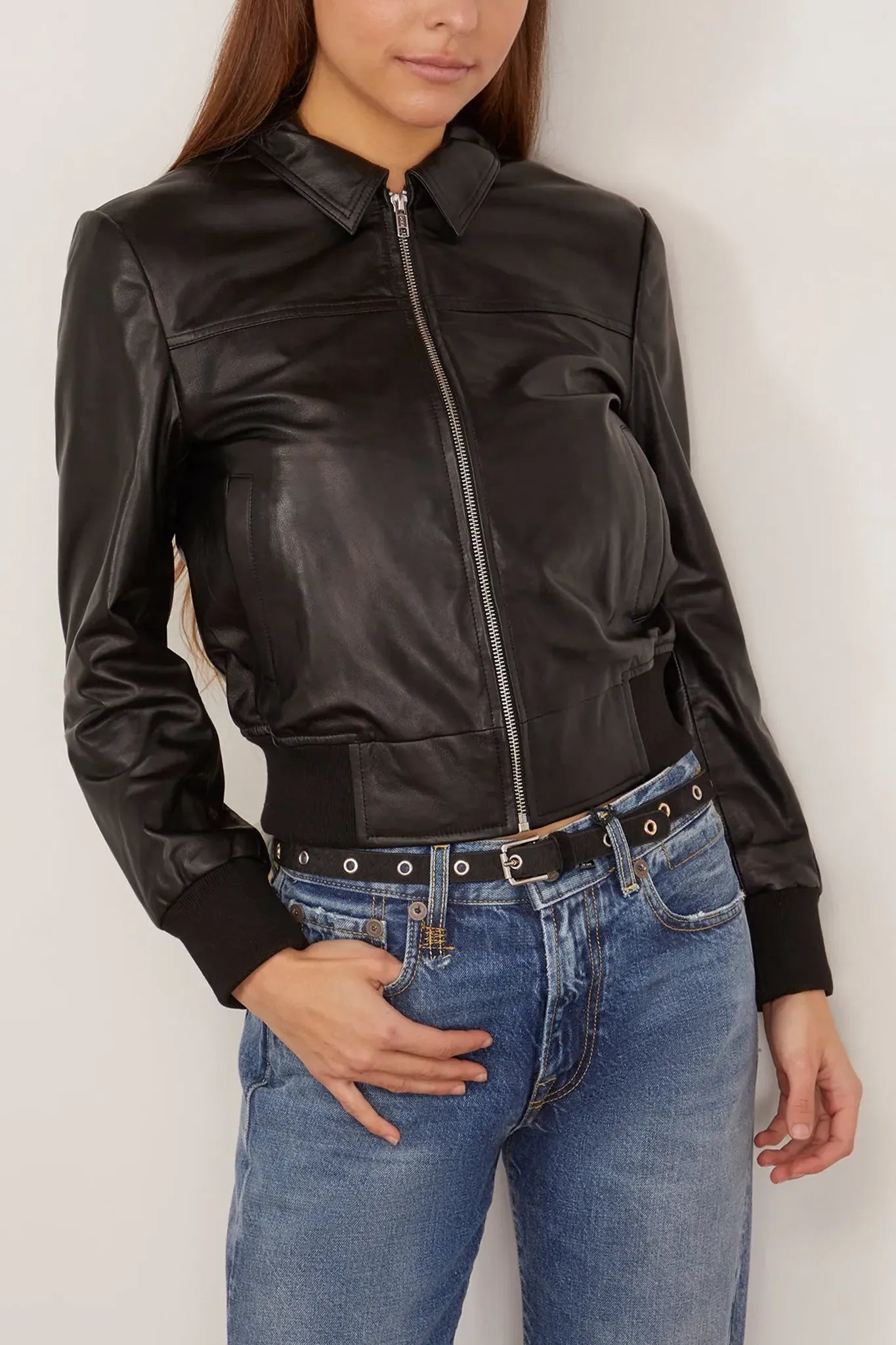 Lederjacke Berlin in Black