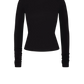 Longsleeve Fitted Crewneck in Black
