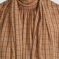 Bluse The Lantern in Taupe Multi Plaid