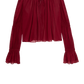 Bluse The Ripple in Deep Garnet