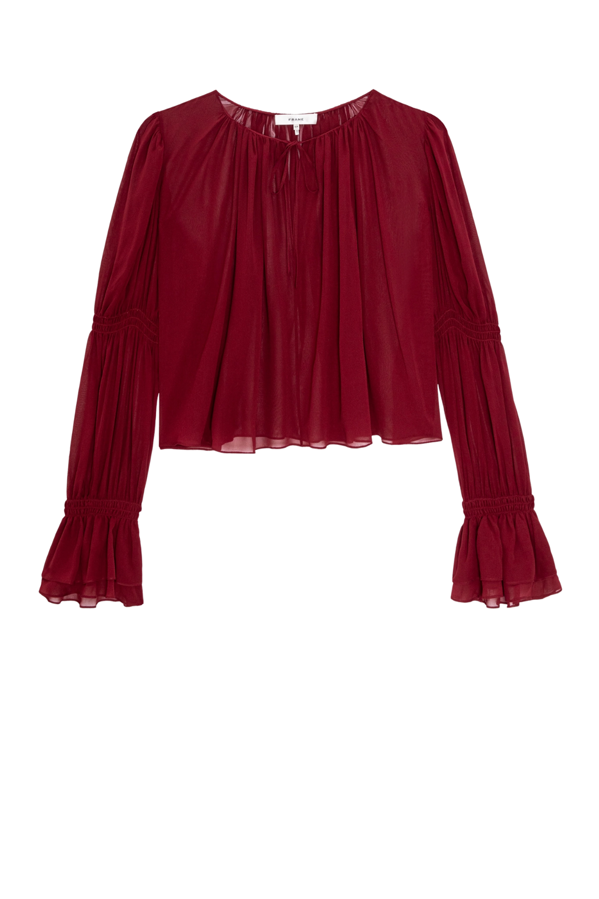 Bluse The Ripple in Deep Garnet