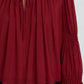 Bluse The Ripple in Deep Garnet