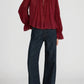 Bluse The Ripple in Deep Garnet