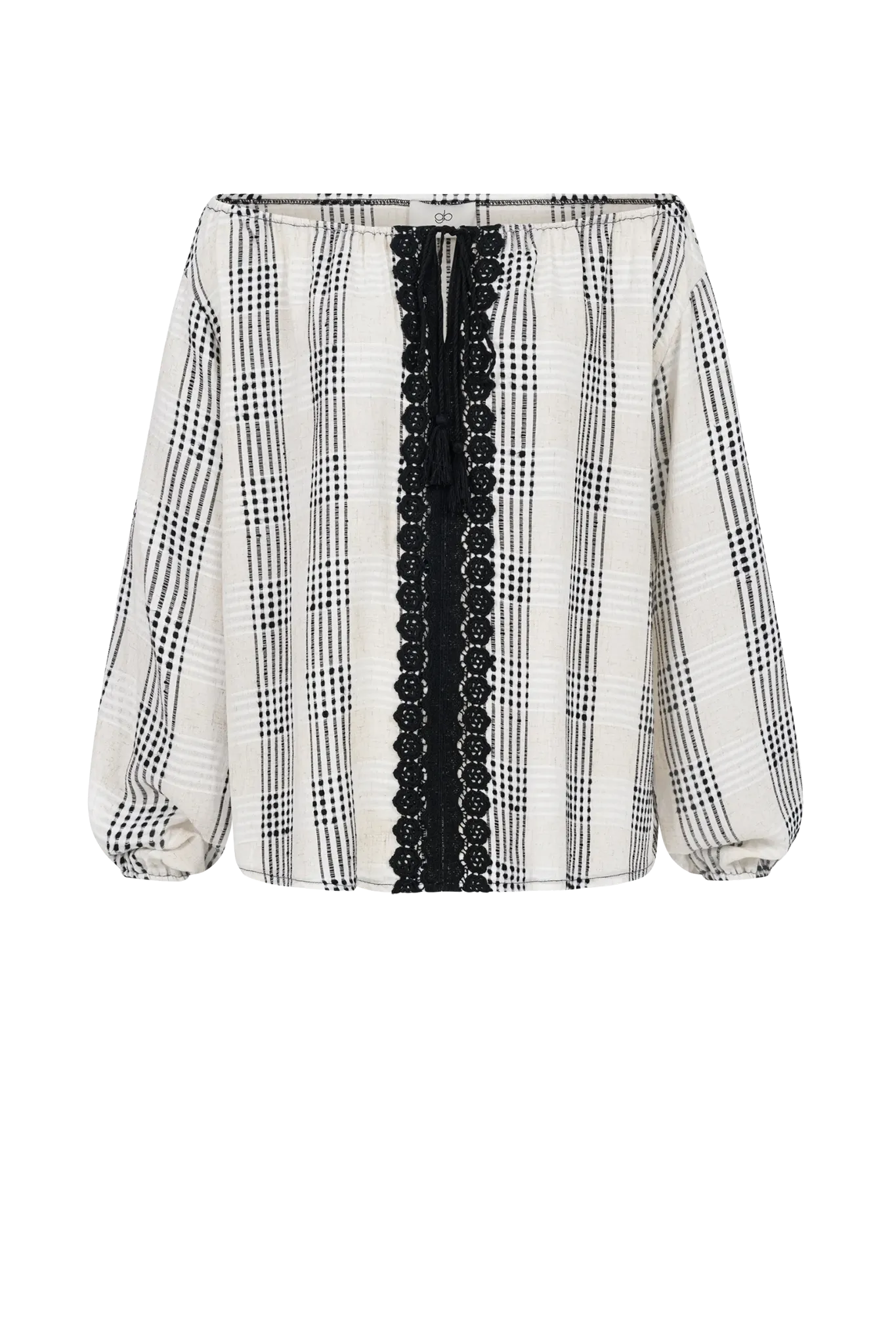 Bluse Charlie in Sand Check